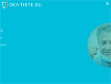 Tablet Screenshot of dentiste.eu